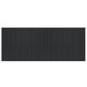 Tapis rectangulaire gris 80x200 cm bambou 