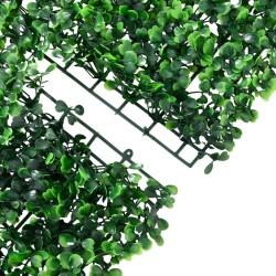  Clôture à feuilles d'arbustes artificiels 24 pcs Vert 40x60 cm 