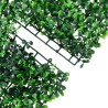  Clôture à feuilles d'arbustes artificiels 24 pcs Vert 40x60 cm 
