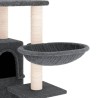 Arbre à chat avec griffoirs en sisal Gris foncé 175 cm 