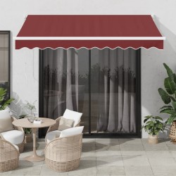 Auvent rétractable automatique bordeaux 300x250 cm 