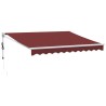 Auvent rétractable automatique bordeaux 300x250 cm 