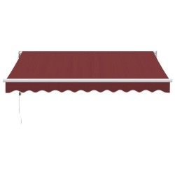 Auvent rétractable automatique bordeaux 300x250 cm 