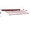 Auvent rétractable automatique bordeaux 300x250 cm 