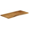 Dessus de table 110x60x2,5 cm bord vivant bois massif manguier 