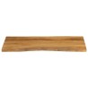 Dessus de table 110x60x2,5 cm bord vivant bois massif manguier 
