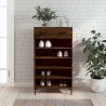 Armoire à chaussures chêne marron 60x35x105cm bois d'ingénierie 