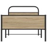 Cadre de lit sans matelas 107x203 cm chêne sonoma 