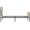 Cadre de lit sans matelas 107x203 cm chêne sonoma 