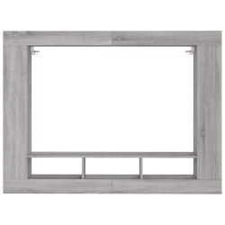 Meuble TV sonoma gris 152x22x113 cm bois d'ingénierie 