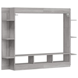 Meuble TV sonoma gris 152x22x113 cm bois d'ingénierie 