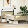 Cadre de lit sans matelas 107x203 cm chêne sonoma 