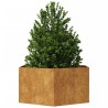 Jardinière hexagone 104x90x45 cm acier patinable 