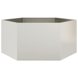 Jardinière hexagone 104x90x45 cm acier patinable 