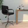 Chaise de bureau pivotante Noir Similicuir 
