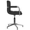 Chaise de bureau pivotante Noir Similicuir 