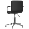 Chaise de bureau pivotante Noir Similicuir 