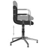 Chaise de bureau pivotante Noir Similicuir 