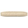 Coussin de palette beige 80x40x12 cm en tissu Oxford 