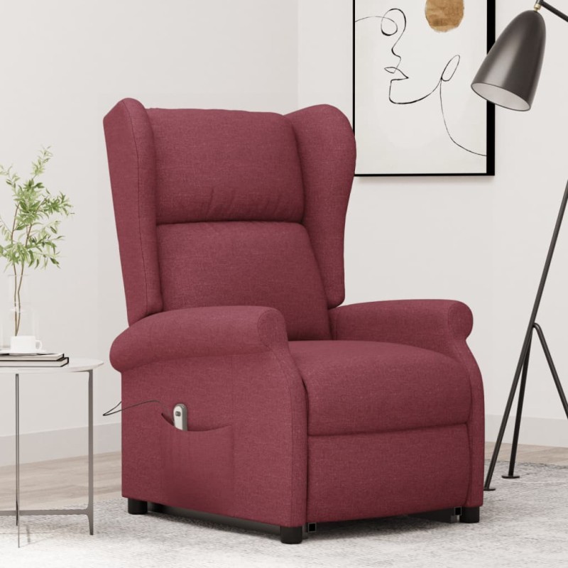 Fauteuil Rouge bordeaux Tissu 
