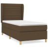 Sommier à lattes de lit avec matelas Marron foncé 90x200 cm 