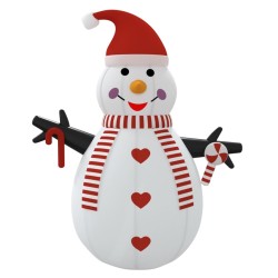 Bonhomme de neige gonflable avec LED 360 cm 