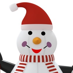 Bonhomme de neige gonflable avec LED 360 cm 