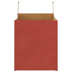 Sacs en papier 250 pcs avec poignées rouge 32x22x24 cm 