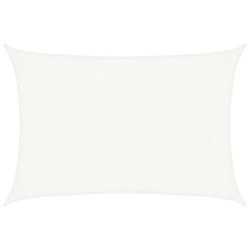 Voile d'ombrage 160 g/m² Blanc 2x3 m PEHD 