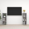 Meubles TV 2 pcs Gris béton 107x35x37 cm Bois d'ingénierie 