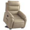 Fauteuil inclinable électrique cappuccino similicuir 
