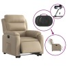 Fauteuil inclinable électrique cappuccino similicuir 