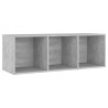 Meubles TV 2 pcs Gris béton 107x35x37 cm Bois d'ingénierie 