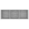 Meubles TV 2 pcs Gris béton 107x35x37 cm Bois d'ingénierie 