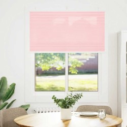 Store plissé rose 110x100 cm largeur du tissu 109,4cm polyester 