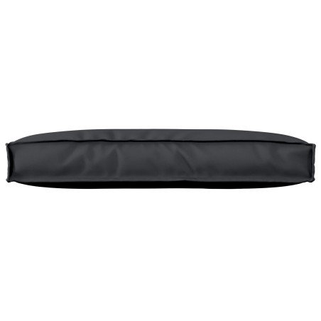 Coussin de palette pour dossier Noir 80x40x12 cm Tissu Oxford 