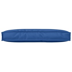 Coussin de palette pour le dos bleu royal 80x40x12 cm en tissu Oxford 