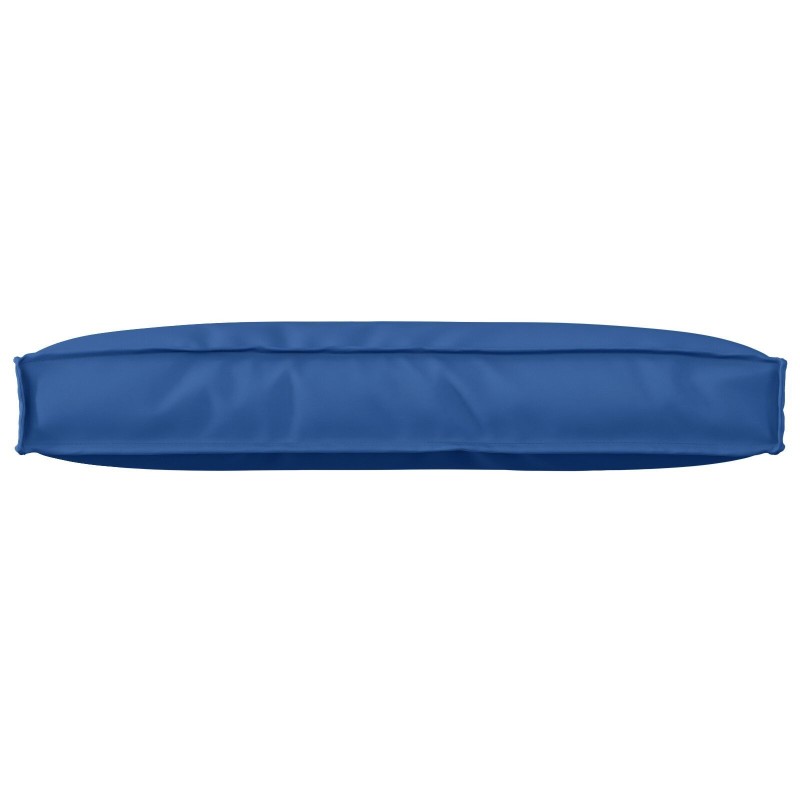 Coussin de palette pour le dos bleu royal 80x40x12 cm en tissu Oxford 