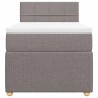 Sommier à lattes de lit avec matelas Taupe 80x200 cm Tissu 