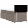 Sommier à lattes de lit avec matelas Taupe 80x200 cm Tissu 