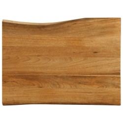 Dessus de table 80x60x3,8 cm bord vivant bois massif manguier 