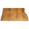Dessus de table 80x60x3,8 cm bord vivant bois massif manguier 