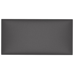 Panneaux muraux 12 pcs Gris 30x15 cm Similicuir 0,54 m² 