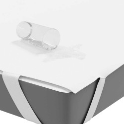 Protège-matelas blanc 200x220 cm imperméable 