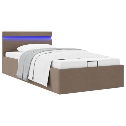 Cadre de lit à rangement hydraulique sans matelas 100x200 cm 