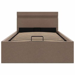 Cadre de lit à rangement hydraulique sans matelas 100x200 cm 