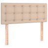 Sommier à lattes de lit avec matelas Cappuccino 90x200 cm 