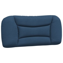 Lit avec matelas bleu 90x200 cm tissu 