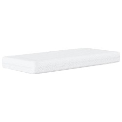 Lit avec matelas bleu 90x200 cm tissu 