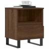 Tables de chevet 2 pcs chêne marron 40x35x50 cm bois ingénierie 